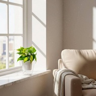 斑葉心葉蔓綠絨 免澆水方形盆栽 室內植物 觀葉植物 禮物 盆栽