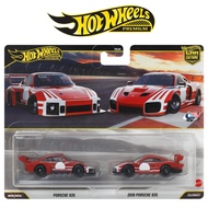 MERAH Hot Wheels Premium 2 Pack PORSCHE 935 Vs 2018 935 Maroon Red Racing Car