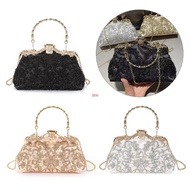 seng Stylish Shoulder Bag Embroidered Evening Bags Party Handbag for Special Event