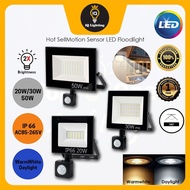 Hot Sell Motion Sensor LED Floodlight 20W 30W 50W Waterproof PIR Floodlight 220V 240V Outdoor Wall L