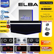 (KCE)🔥Elba Designer Hood Vastro EH-R9838ST(BK) + BUILT IN HOB Combo Set 5.0