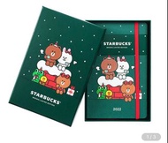 台灣限定starbucks line friends 筆記本