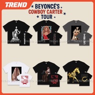 Beyonce Cowboy Carter Tour 2025 Merch Cotton T-shirt Plus Size Retro Vintage Fashion Unisex Loose Pr