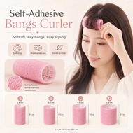 Magic Bangs Hair Curler Pink Self-Grip Roller Breathable Fringe Root Volume Styling Tool