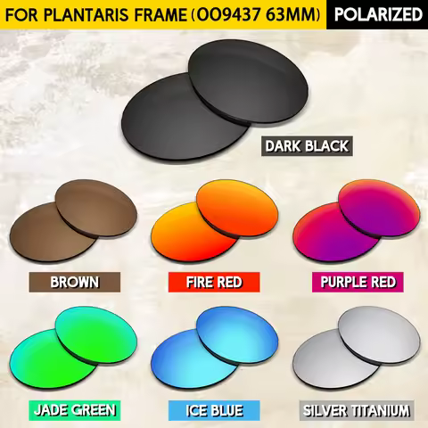 Premium Polarized Replacement Lenses for Oakley Plantaris OO9437 63mm Sunglasses –100% UV Protection