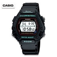 Velashop  นาฬิกาข้อมือผู้ชายคาสิโอ ดิจิตอล CASIO Standard Digital สายเรซินสีดำ รุ่น DW-290-1VS, DW-2