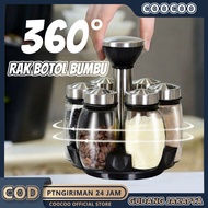 Spice Set Spice Bottle Holder Rotating Spice Rack 7in1 Container Kitchen Spice Container Jar Rotatin