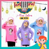 Ana Muslim - Ana Salwa Busana / Baju T-shirt Muslimah Kanak-Kanak | Baju budak Perempuan (Girls) Lengan Panjang