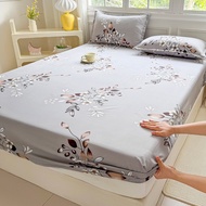 【Fast Shipping】Fitted Bedsheet 880 TC Cotton Cadar Single Queen King 3in1 Sarung Bantal Plain Bedshe