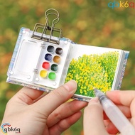 QBK6Q Watercolor Paint Palette, Acrylic 8/15 Grid Paint Pigment Box, Art Supplies Portable Mini with