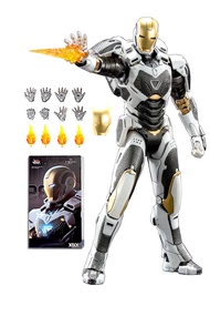 KUOMISUL 7 Inch Ironmɑn Mark39 Action Figure (1/10 Scale),Exquisite Painting Collectible Toy with Lo