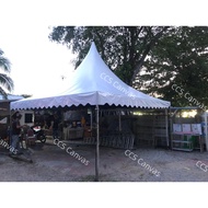 Canvas Khemah 20' x 20' Arabian Canopy PVC Tarpaulin Kanopi Kahwin Kenduri(KAIN SAHAJA)