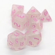 TTRPG DnD MTG 7 dice set - Glittery