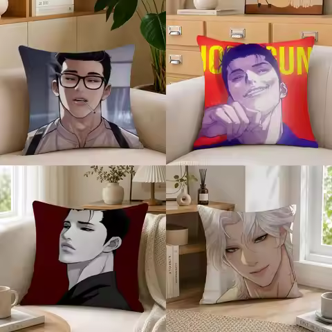 Manhwa L-LOOKISM Cushion Cover PillowcaseThrow Pillowcase Outdoor Sofa Home Bed Decoration Cushion C