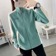 Autumn Winter Women Color Matching Thickened Warm Fleece Jacket Hiking Climbing Jacket Women's Fleec