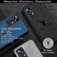 Mi Xiaomi 12T Pro 11T 11 Lite 10 10T 9T Pro 9 SE Lite Mi9 Redmi K20 Pro Cloth Texture Phone Case Cas