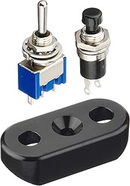 Micro Handle Switch 2-Way Black 22.2mm Mini Switch Monkey Ape Grom VTR250 FTR223 TW225 SR400 V-MAX G