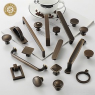 Simple Pure Copper Cabinet Handle Wardrobe Door Handle Cabinet Knob Antique Copper Drawer Knob And H