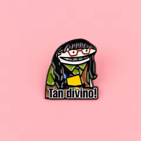 Tan dIvino Quotes Enamel Pins Funny Beer Man Brooch Pines Lapel Pin Badge on Backpack Clothing Acces