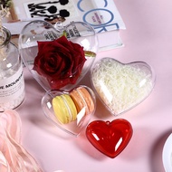 DIY Transparent Heart Shape Ball Plastic Fillable Bauble Hanging Decor Valentine's Day Wedding Gift 