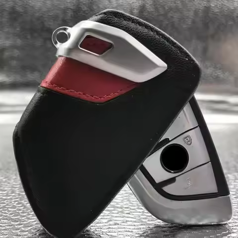Car Leather Key Case For BMW F30 F10 F20 M X3 F25 F15 X4 1 2 3 5 4 7 Series For Bmw F30 Accessories 