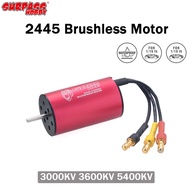 SURPASS HOBBY 2445 Waterproof Brushless Motor 3000KV 3600KV 5400KV For 1/16 1/18 RC Car Boat Model P