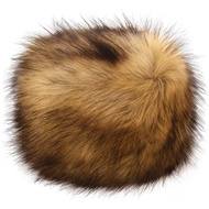 Unisex Brown Winter Hat fur Russian Beanie Hat