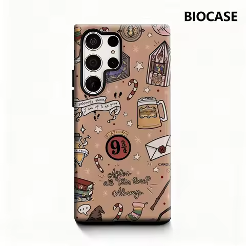 HP Magic Phone Case for Samsung Galaxy S25 Ultra S24 S23 Ultra Plus Glossy Double-layer Back Cover