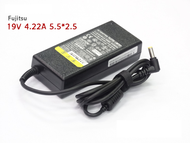 Adapter Fujitsu AC 19V 4.22A 80W สำหรับ Fujitsu FMV AH550 Lifebook AH532ชาร์จแหล่งจ่ายไฟแล็ปท็อป B6