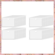 (NVIS) Clear Adhesive Pockets 4X6In Index Card Pockets Sleeves Self Adhesive with Top Loading Label