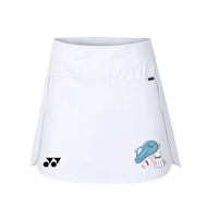 YONEX Tennis Suit Women's Sports Short Skirt Quick drying Badminton Tennis Pants Skirt High Waist Fitness Running Marathon Half Skirt Mesh Fast Dry Sports Skirt