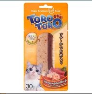 (24ชิ้น)  Toro ขนมแมว ปลาทูน่าย่าง เนื้อแท้ 30ก. หลายรส (โทโร่  ชิ้นโตๆสุดคุ้ม) ขนมแมวปลาทูน่า