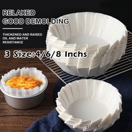 50pcs Baking Paper Basque Cheesecake Bolu Nonstick Box Paper Cake Box Circle Pan - 4/s 6/s8in