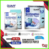⇨ ◷ QUAFF SUBLIMATION TRANSFER PAPER A4/A3