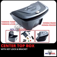 HONDA RS150 RSX150 YAMAHA Y15 LC135 CENTER TOP BOX WITH KEY LOCK AND BRACKET BAKUL TENGAH MOTOR SEKA