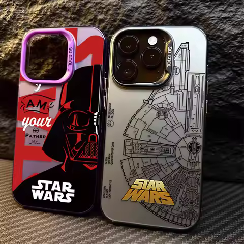 Stars W-Wars Darth Vader PC Case for Xiaomi POCO X6 X5 X3 NFC F3 F4 GT F5 F6 M6 Pro 4G M5S C65 Mi 13