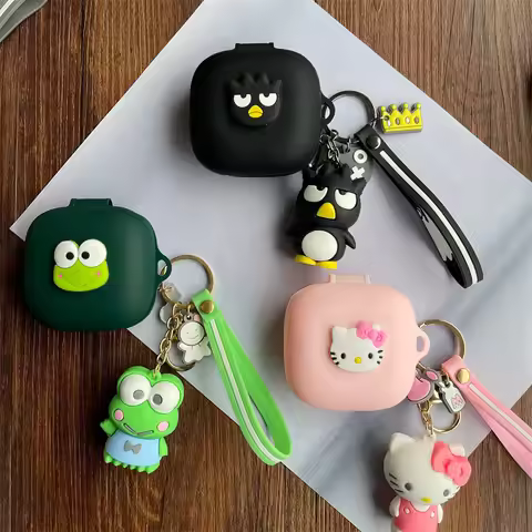Cartoon Silicone Case for Beats Fit Pro 2021 New Headset Soft Shockproof Protector with Keychain for