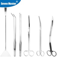 Aquarium Scissor Tools Fish Tank Tweezer Plants Wave Scissors Grass Stainless Cleaning Tools Storage