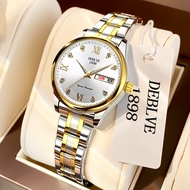 DEBLVE Fashion Watch For Woman Waterproof Stainless Steel Ladies Watches Relo With Box