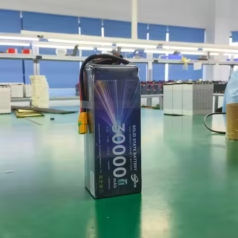 6S 22.2V 30000mAh Semi Solid State Battery 10C Lipo Pack for VTOL Fixed Wing UAV Mapping Drone Long 