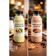 Nutritional Cafe Mocha Avocado Milkshake Chocolate | 3 botles | Soy Milk Oat Grains