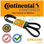 Continental Contitech Ribstar Rib Serpentine Fan Belt 6PK2240 for Lexus LS430 UCF10 UCF30 GS430 UZS1