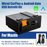 Mazda Carplay and Android Auto Retrofit Kit, TK78-66-9U0C OEM Hub Fits to MZD Connect System Compati