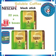 【Nescafe】 Regular Soluble Coffee Black Stick Gold Blend Aroma Huayagu 22 x 3 boxes
