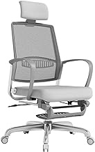 Home Comfortable Computer Chair Ergonomic Lunch Break Chair Boss Chair Reclining Office Chair Waist Chair (Color : Black) interesting
