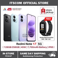 REDMI Note 17 5G Smartphone 6.99" FHD+ AMOLED display 7700mAh battery Snapdragon 4 Gen 4