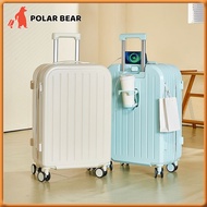 POLAR BEAR Bagasi Tangan Beg Bagasi 20/24 Inci Beg Perjalanan Bagasi Pelbagai Fungsi Gaya segar