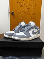 二手 Nike Air Jordan 1 Low Vintage Grey 低筒 奶油底 小Dior 復古灰