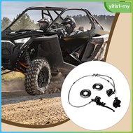 [YitiseaMY] Go Kart Brakes Hydraulic Twin Disc Kit Easy Install Metal Parts for Four Wheeler ATV UTV