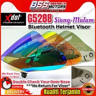 XDOT G528 B-Series Helmet Visor Tinted Rainbow Revo G528B / G528C Open Face Helmet Visor Ready Stock